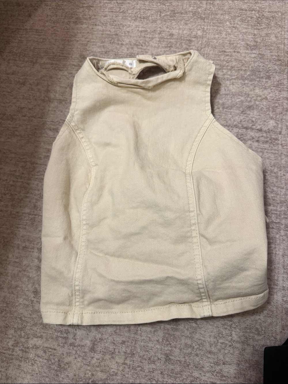 Altar'd State Cream High Neck Sleeveless Tank